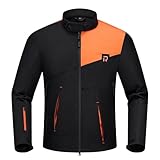 RIDEIRON Ganzjahres-Motorradjacke Herren – Winddichte Motorrad Jacke mit herausnehmbarem Innenfutter, CE Protektoren & Kontrastdesign – Touring Bikerjacke XL