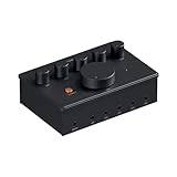 Fosi Audio PH05 Kopfhörerverstärker Splitter 5-Kanal, Mini HiFi Kopfhörer Verstärker Headphone Amplifier für Musikstudio-Mixer, Audio-Sharing, Podcast-Monitor, 16-300 Ohm hochohmige IEM, 12V-Netzteil
