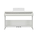 YAMAHA ARIUS YDP-105WH Digital Piano, White – Modernes und stilvolles Digitalpiano für Einsteiger und Hobbyspieler – Authentisches Klavierspiel