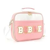 Generisch Bibeltasche – Chenille-Brieftasche, große Schultergurttasche mit Blumenhülle für Frauen, Teenager, Mädchen, Schreibwaren, Arbeit, Studium, Schule, Büro, Kirche, Geburtstag, Urlaub