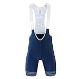 Radlerhose für Herren, Radlerhose mit Seitentaschen, Blau, Grau, Rot, Gel-Pad, komprimierte Fahrrad-Trägerhose, blau, XXS