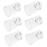 JECOMPRIS 6Stücke Teiliges Trinkglas Transparente Wassergläser für Milch Tee und Getränke Langlebiges und Sicheres für Partys und Besondere Anlässe