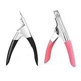 2 Stück Tragbare Nagelknipser Nageltrimmwerkzeuge DIY Nail Art Zubehör Edelstahl Nagelknipser