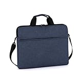 FJOADNVM Notebook Tasche Laptoptasche, PC-Hülle, Hülle, Tragbare, Große Kapazität, Schützende Laptophülle(Deep Blue,17-inch)