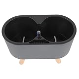 WEKADRIN Selbstbewässerungstopf mit Wasserstandsanzeige Bruchsicherer Kunststoff Pflanztopf mit Automatischem Bewässerungssystem Moderner Blumentopf für Innen und Außen für Büro Wohnzimmer