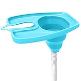 Tragbares Haarwaschbecken, faltbares Haarwaschbecken mit verstellbarem Nackengurt, Shampoo-Tablett mit Abfluss, für ältere Menschen, schwangere Frauen, Kinder, Bettbad, Waschen