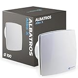 Albatros Rohrventilator 100mm - Alba X Ventilator - Extra Leise und Leistungsstark - Innovativer Bad-Lüfter - Schafft ein angenehmes Wohlfühlklima