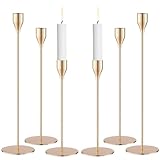 Kerzenständer Gold,6 Stück Kerzenständer Stabkerzen,33/28/23CM Stabkerzenhalter,Metall Kerzenhalter Stabkerzen,für Party,Hochzeits,Tischdekorationen,Heimdekorationen