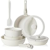 Sweetcrispy Töpfe und Pfannen Set,12-teiliges Pfannenset mit abnehmbaren Griffen Set, Pfanne 20/26 cm, Topf 18/20 cm, Bratpfanne 26 cm, Antihaftbeschichtung, Kochtopf stapelbar Induktion, Backofenfest