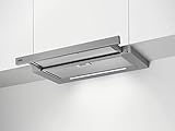 AEG DPS5650AM Flachschirm-Dunstabzugshaube / Abluft oder Umluft / 60cm / Grau / max. 415 m³/h / min. 54 – max. 70 dB(A) / A / SoftTouch Tasten / Grau