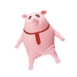 Anti-Stress Schweinchen Spielzeug - Lustige Rosa Schwein Figur für Erwachsene & Kinder | Anti-Angst Spaß Spielzeug Stressabbau, Tier Geschenkidee zu Halloween Geburtstag Mädchen