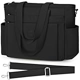 TEUEN Handtasche Groß, Leichte Nylon Tote Bag Damen-Umhängetasche Shopper Crossbody Schultertaschen für Arbeit Reisen Büro Einkaufen Schule (23L)