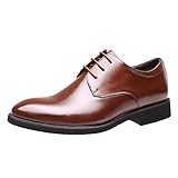 Herrenschuhe mit Zehenkappe aus Leder, Sommerschuhe, Freizeitschuhe, atmungsaktiv, rutschfeste Küchenschuhe, braun, 39 1/3 EU