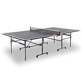 JOOLA Tischtennisplatte Nova 100A – Outdoor Tischtennisplatte wetterfest klappbar mit Netz & Höhenverstellung