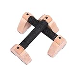 Parallettes Liegestützgriffe – stabile Griffe, rutschfeste Workout-Ständer, 2 x Krafttrainingsgeräte, Holzgriff, -Fitness-Zubehör für Calisthenics
