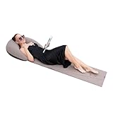 Oxxggkao Ergonomischer aufblasbarer Strandstuhl mit Kopfstütze, Luftmatratze, Reisematratze für Camping Pool, tragbares Design Luftbett für Poolparty Camping