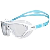 arena The One Mask Junior Anti-Fog Schwimmbrille für Kinder, Schwimmmaske mit Großen Verspiegelten Gläsern, UV-Schutz, Selbstjustierender Nasensteg, Orbit-Proof Dichtungen
