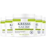 Kressesalbe Plus, Kressesalbe Altersflecken Entfernen, Pigmentflecken Entferner Gesicht, Kresse Salbe Gesichtscreme Gegen Altersflecken, 100g Feuchtigkeitsspendender Kressewirkstoff (5)