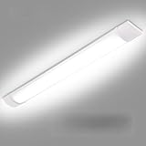 30W LED Feuchtraumleuchte Röhre, 90cm LED Deckenleucht Röhre Licht, Kaltweiß 6500K Leuchtröhre, 130° Abstrahlwinkel Leuchtstofflampe, Licht Kellerlampe für Badzimmer Wohnzimmer Lager Küche Werkstatt