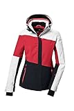 killtec Damen Skijacke/Funktionsjacke mit abzippbarer Kapuze und Schneefang KSW 67 WMN SKI JCKT, modern red, 40, 41961-000