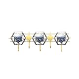 Kleider-Hutständer Mantelhaken Moderne Metall Wanddekoration Anhänger Haushalt Wandmontierter Kleidergestell Schlafzimmer Wohnzimmer Korridor Floating Aufhänger mit 5 Haken Mantel- und Hutständer