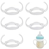 5 Pcs Babyflaschen Griffe Zubehör für philips avent Flasche, Leichtgewicht Flaschengriffe, Einfacher Griff Babyflasche Kunststoffgriff, Baby Fütterung Flaschengriff-Halter