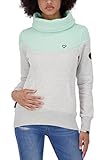 Alife and Kickin Damen SoleyAK A Sweatshirt Damensweatshirt Pullover mit Stehkragen Sweater XS-XXXL, White, L