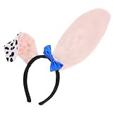 Amosfun Stirnband Mit Hundeohren Dalmatiner-stirnband Für Erwachsene Eselsohren Frauen Hundeohren-stirnband Für Erwachsene Hundeohren Dalmatiner Dalmatinerohren Hündchenohren Blue Stoff