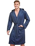 o-day Herren-Bademantel aus Mikrofaser – Platzsparender Damen-Bademantel aus Mikrofaser für Reisen, Pool Mikrofaser 2.0 (DE/NL/SE/PL, Alphanumerisch, XL, Regular, Regular, BLU NAVY)