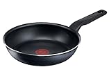 Tefal C38504 XL Force Bratpfanne 24 cm | Antihaftversiegelung | widerstandsfähig | robust | Thermo-Signal | Diffusion Base Pfannenboden | extragroße Form | stabiler Griff | Schwarz