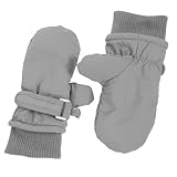BESPORTBLE Skihandschuhe Warm mit Elastischen Bündchen Winddichtes Schnelltrocknendes Polyester Schneesichere Fäustlinge für Kleinkinder Strapazierfähige Winterhandschuhe für