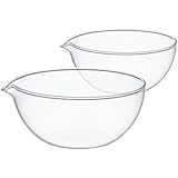 SHINEOFI 2 Stück Hitzebeständige Glasschalen 500ml 200ml Transparente Soßenschalen aus Glas Vielseitige Servierschalen für Küche und Esszimmer