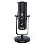 M-Audio Uber Mic - USB Kondensator Mikrofon für Gaming, Streaming, Podcast, Studioaufnahmen, mit 4 Richtcharakteristiken, Mute-Taste, Kopfhörer-Out