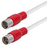 MaxTrack Antennenkabel nach Vodafone Spezifikation – FQMS9,0L, VF TS 5001, Quick F-Stecker, Sat Kabel, Class A, 4-fach geschirmtes Koaxialkabel, Für Kabel-TV, Internet und Satellitenreceiver