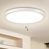 VIIIVA LED Deckenlampe mit Bewegungsmelder innen, 18W 1800LM Deckenleuchte Radar Bewegungssensor, Runde IP44 Wandleuchte 4000K Neutralweiß Flur Keller Garage Treppe Balkon Φ22*2.5cm
