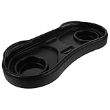 ifundom Snacktablett auf Reisen kinderwagen tablett universal reversible stroller tray Tragbarer Tassenhalter Universeller Kinderwagen-Snack Snacktabletts Snackhalter Ablagefach ABS Black
