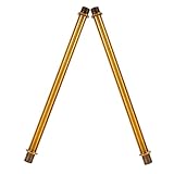Toddmomy 2 Stück M10 Wandlampen Verbindungsrohr Gerades Metallrohr 170mm Doppelt Gewinde Antik Gold Langlebiges Lampenhalterungszubehör für Verschiedene Lichtinstallationen