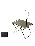 Tragbarer Klapptisch aus Metall für Outdoor BBQ & Camping – Multifunktionstisch mit Tragegriffen, ideal für Terrasse, Picknick und Heckklappe (Stil 3)