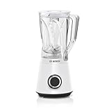 Bosch Standmixer VitaPower Serie 4 MMB6141W, hochwertige Edelstahl-Klingen, 1,5l Tritan-Mixbehälter, spülmaschinengeeignete Teile, 30.000 U/min, 1200 W, weiß
