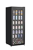 METRO Professional Getränkekühlschrank GSC4240B, 237 L, 110 W, 6 verstellbaren Einlegeböden, schwarz