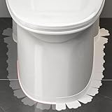 Besshepplo Selbstklebendes PVC-Klebeband zum Abdichten von Fugen und zur Reduzierung von Wasserschäden an Toiletten und Waschbecken (Transparent)