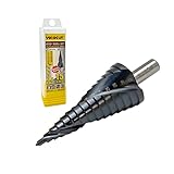 Stufenbohrer 4–32 mm, Kobalt Stufenbohrer für Edelstahl und Hard Metall, HSS Metallbohrer AlTiN-Beschichtung, Kegelbohrer, Schälbohrer, Blechbohrer