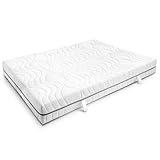 Sleezzz Smart Matratze, Stiftung Warentest Note 1,9 (Ausgabe 02/2023), 90x200 cm, Höhe 18 cm, Härtegrad H3, 7 Zonen mit Air Memoryschaum (200 x 200 cm)