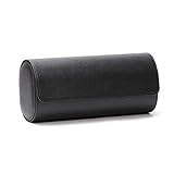 Dcfbkl Aufbewahrungsbox mit 3 Fächern für Uhren, tragbar, Vintage-Leder, mit herausschiebbarem Organza-Schmuckständer