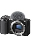 Sony ZV-E10 Vlogging Kamera (APS-C) – 4K-Video, schwenkbares Display, Echtzeit-Augen-Autofokus, leicht & ideal für Vlogger & Einsteiger