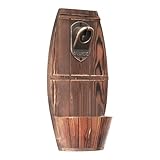 Flaschenöffner Wandmontage - Kronkorkenöffner aus Holz | Bar Dekoration Bierfass Fass Flaschenöffner mit Kappe Sammler Fänger für Bierliebhaber