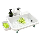 Hqunjikp Camping-Spülstation, einfach zu installieren, robustes Werkzeug, tragbares Waschbecken zum Händewaschen, für Abenteuer, Garten, Park, Geschirrspülen, Camping, Damen, Herren, Erwachsene