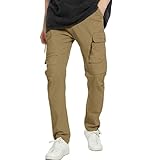 BOTCAM Cargohose Herren Baggy Outdoor Herren Casual Cargohose Workout Jogger Stretch Jogginghose Wanderhose Kordelzughose mit Leichte Arbeitshosen Männer