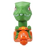 LALADEFIEE Dinosaurier Auto Press-Aktion Kunststoff Dinosaurier Motorrad für Cartoon Auto mit Realistischen Farben und Robustem Design