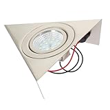 UPKOCH Dreieckige Edelstahl Unterbauleuchte Mit Led Tageslichtweiß Für Schränke Küchen Weinkühler Und Tv-ständer Energieeffiziente Lampen Für Besondere Umgebungen